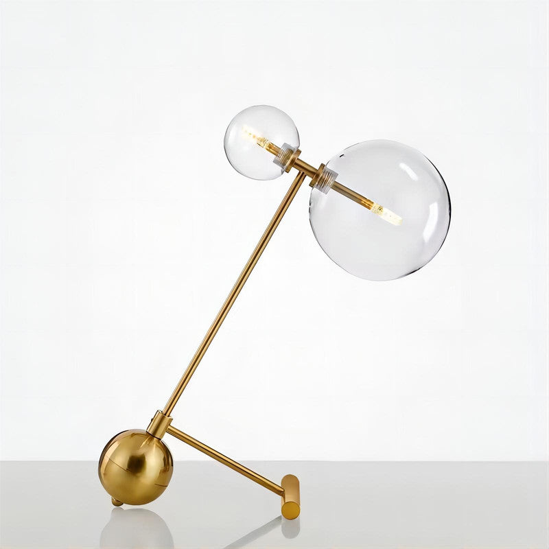 Glass Ball Decorate Iron Table LED Lamp