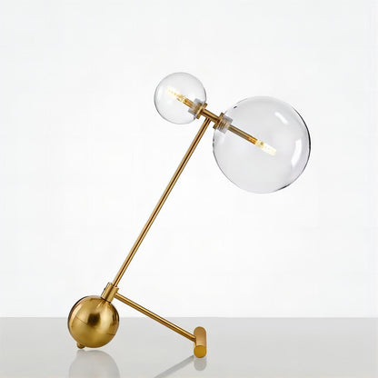 Glass Ball Decorate Iron Table LED Lamp